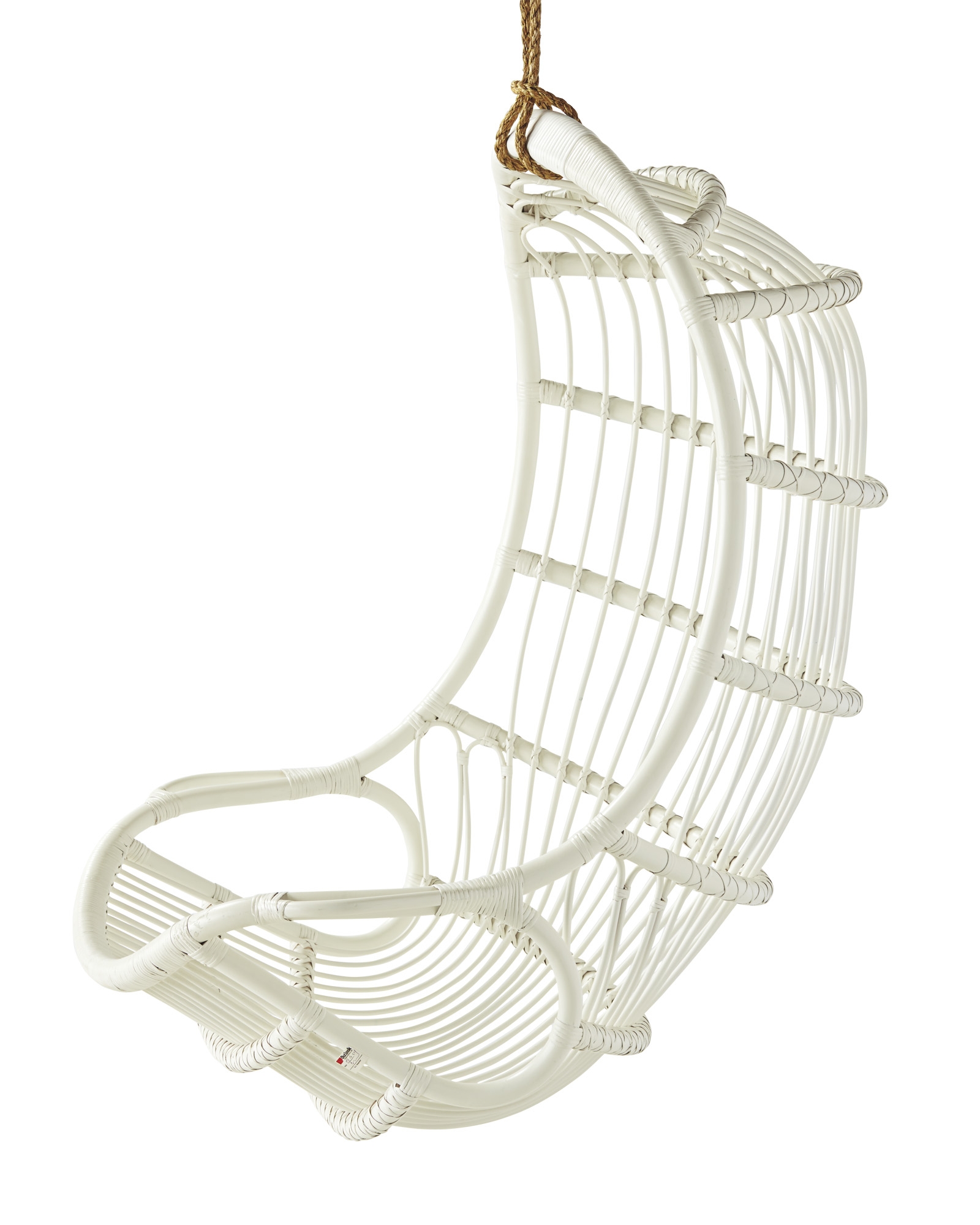 Hanging Rattan Chair - White - Image 2