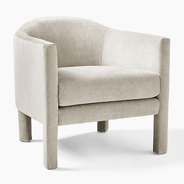 Isabella Upholstered Chair, Poly, Astor Velvet, Dusty Blush - Image 5