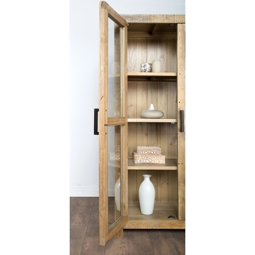 Abbey Solid Curio Flat Back Cabinet - Image 1