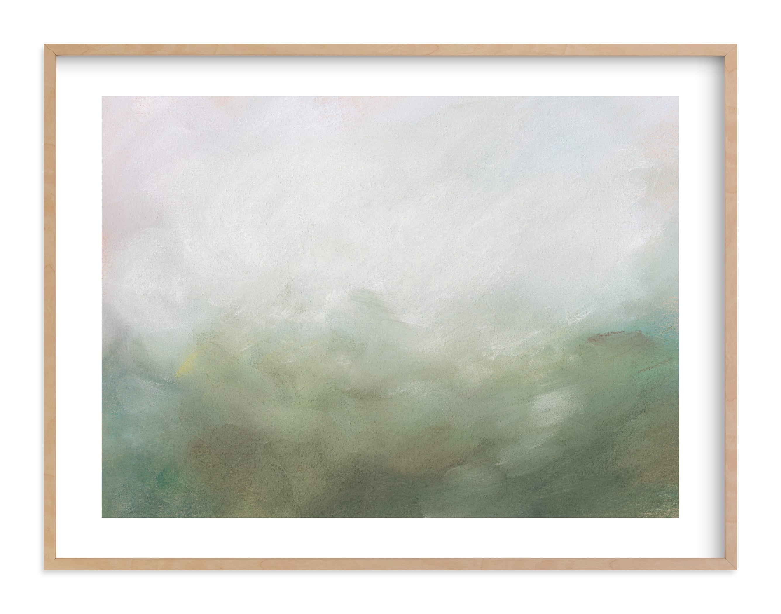 Morning Mist Art PrintNatural raw wood frame .75" Art Print Frame - Image 0