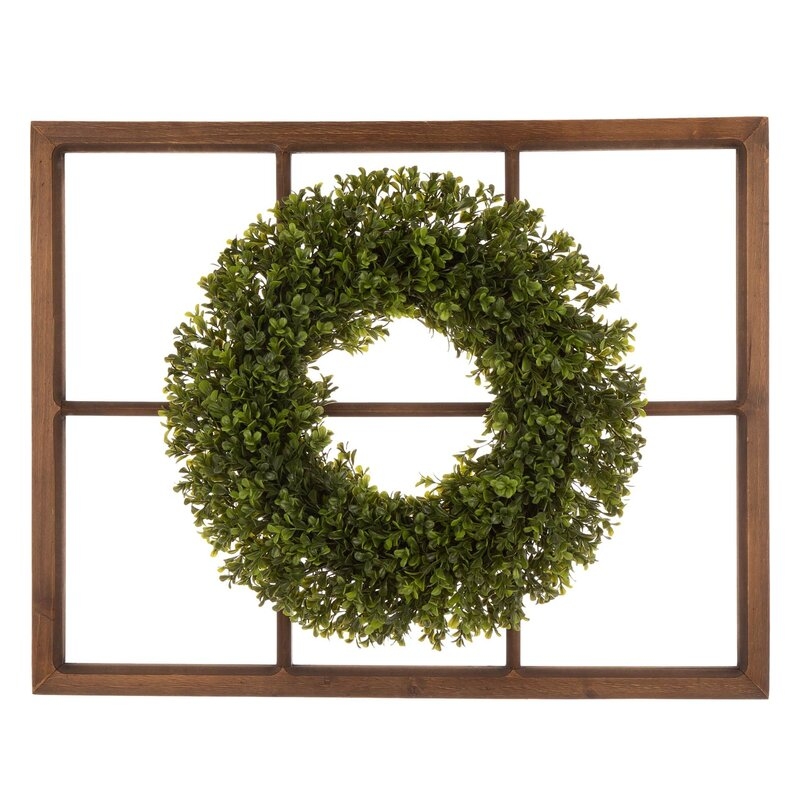 Wooden Window Frame Wall Décor - Image 0