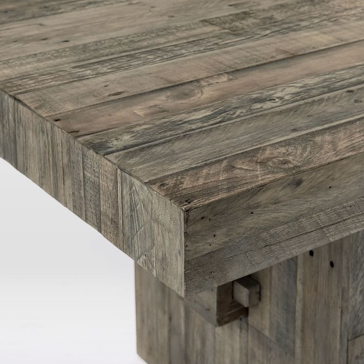 Emmerson Dining Table 62", Stone Gray Pine - Image 3