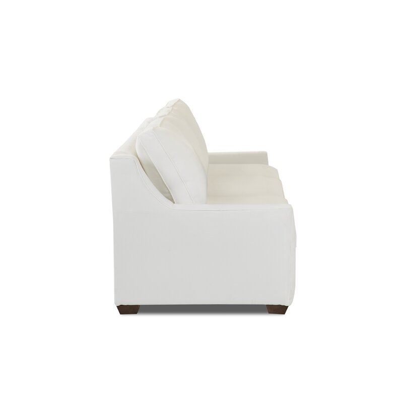 Léa 80" Square Arm Sofa Bed / Classic Bleach White - Image 3