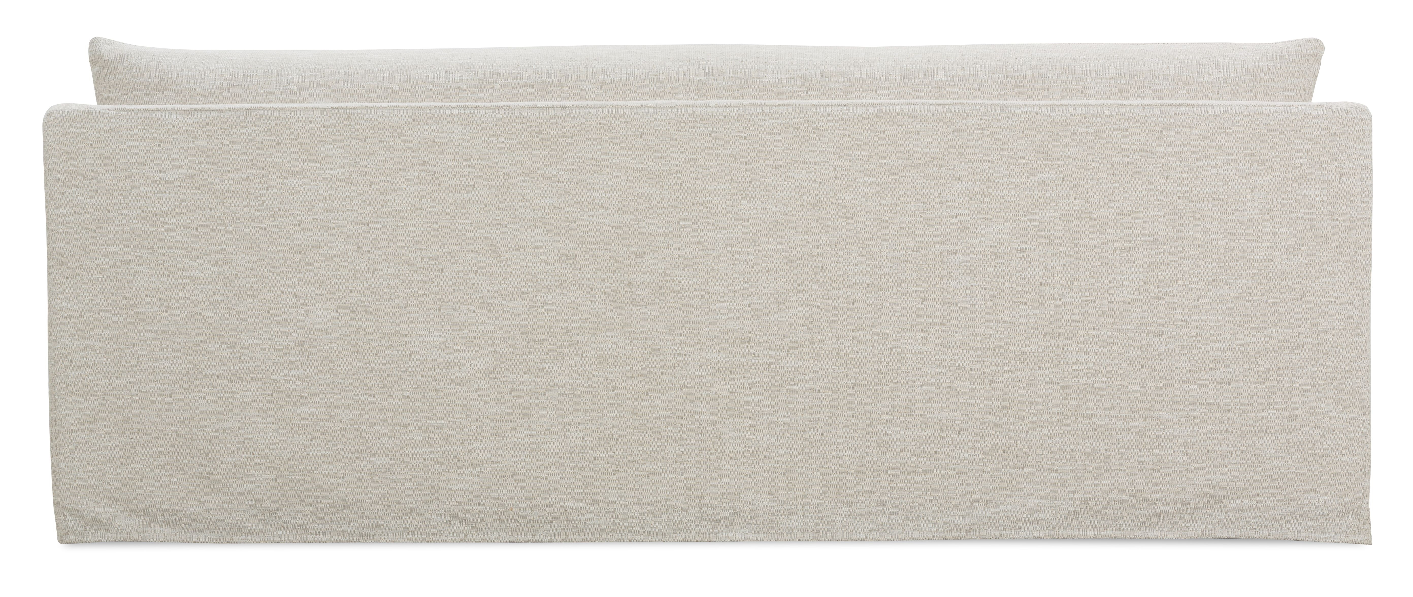 Fraser Slipcover Sofa, Bench Cushion, White, 95" - Image 2