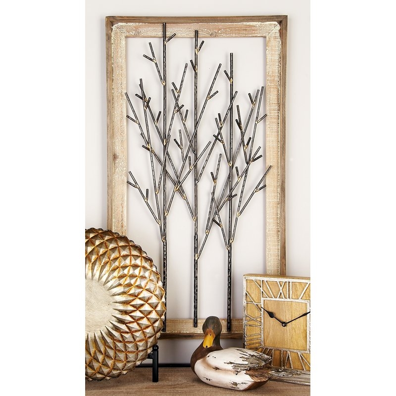 Cole & Grey Metal and Wood Wall Décor - Image 0