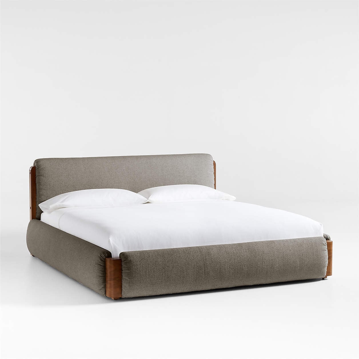 Shinola Runwell King Dark Grey Upholstered Bed - Image 3