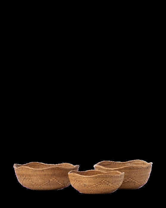 Rattan Bowls (Set of 3) - Image 0