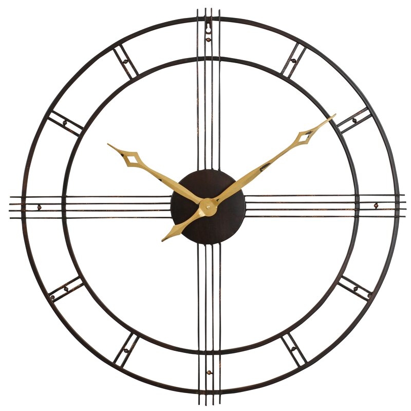 Benninger Oversized  Mid Century 31.5" Wall Clock - Image 0