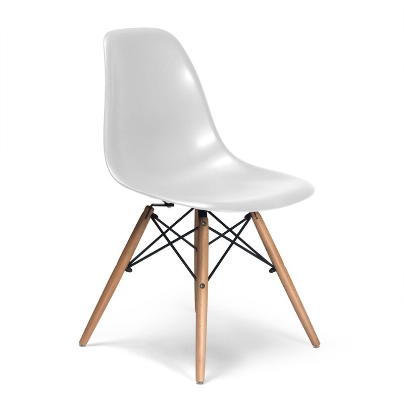 Kling Dining Chair (set of 2) / White, Walnut - Image 0