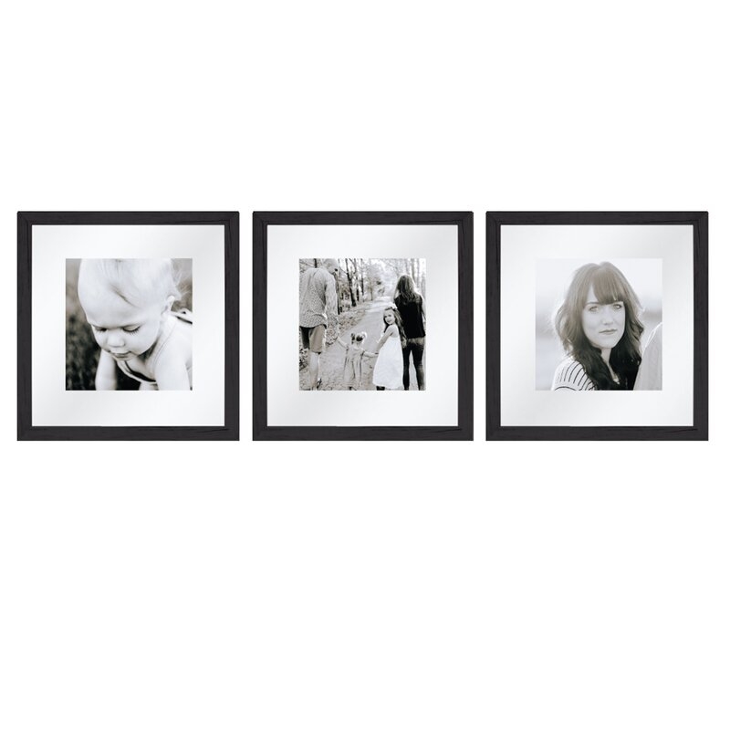3 Piece Matte Plastic Gallery Wall Frame Set - Image 0