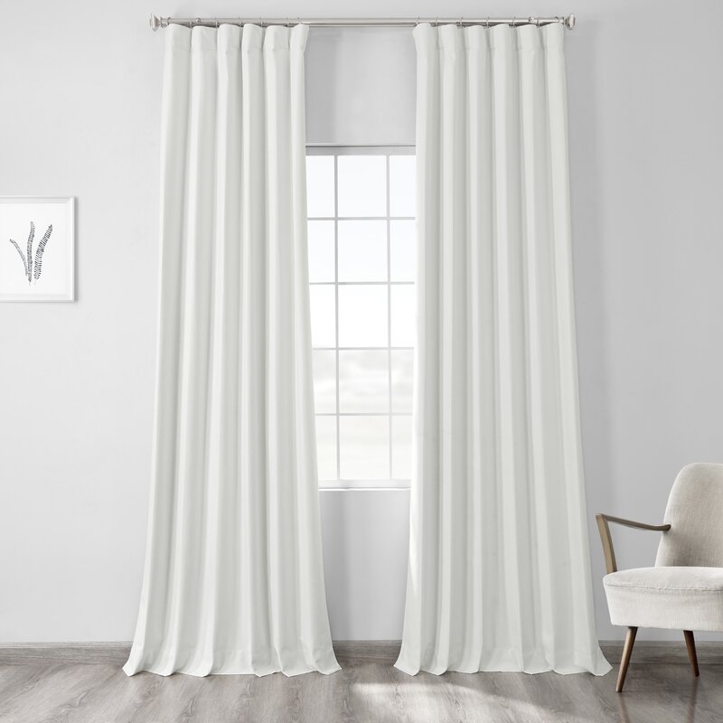 Bodulf Solid Max Blackout Thermal Rod Pocket Single Curtain Panel - Image 0