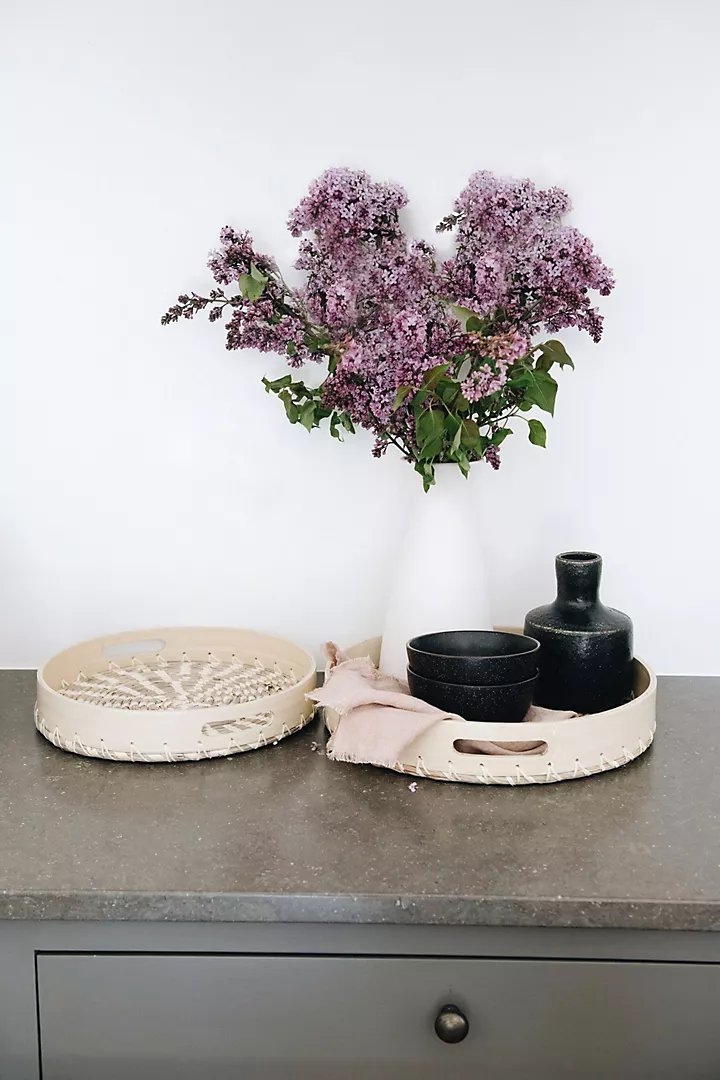Lola Woven Bamboo Tray - Image 1
