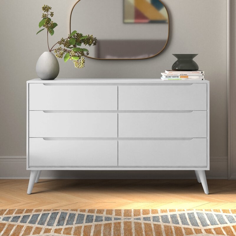 Staton 6 Drawer Double Dresser - White - Image 8
