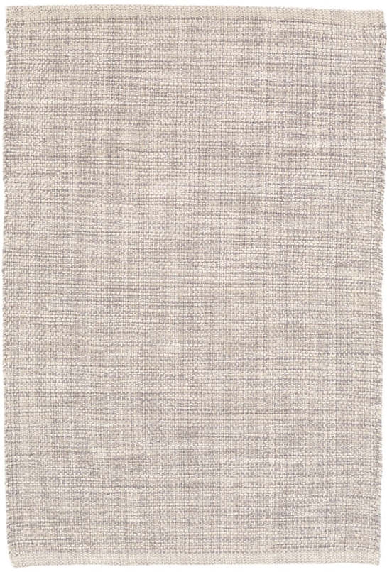MARLED GREY WOVEN COTTON RUG - 5' x 8' - Image 0