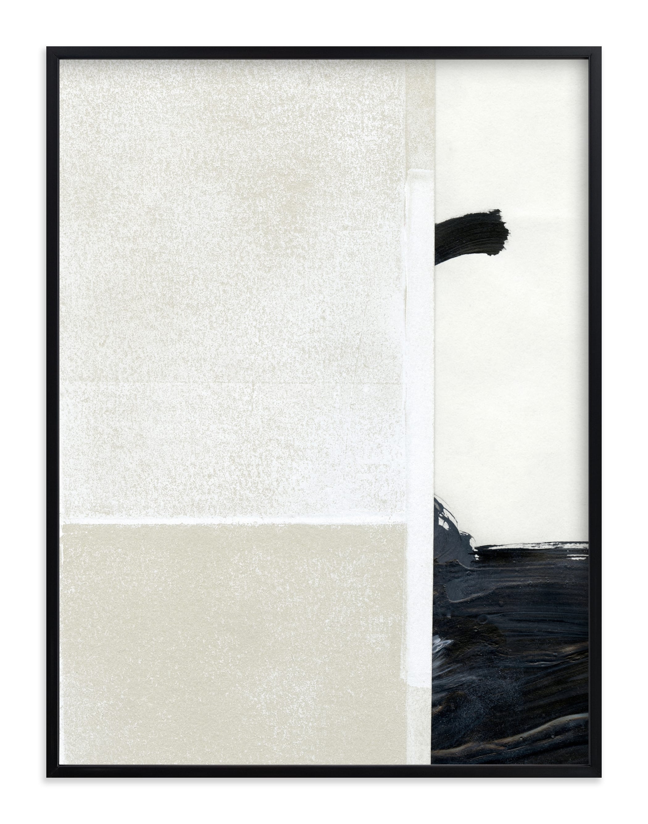 Construct 9 Art Print, Rich Black Wood Frame, 18 x24'' - Image 0