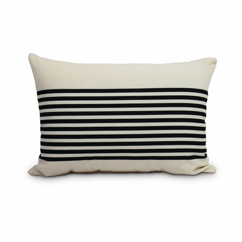 Fegan Striped Print Indoor/Outdoor Lumbar Pillow - Image 0