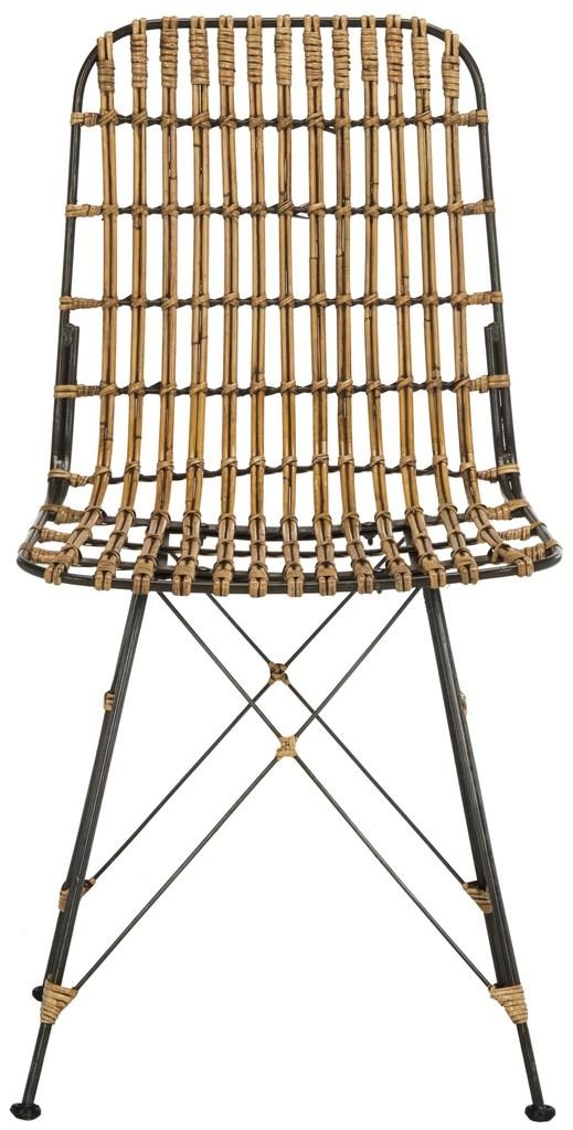 Minerva Wicker Dining Chair (Set of 2) - Natural Brown Wash - Safavieh - Image 2