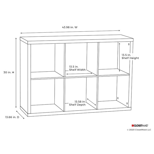 Decorative Storage 30" H x 43.98" W Cube Bookcase - Image 1