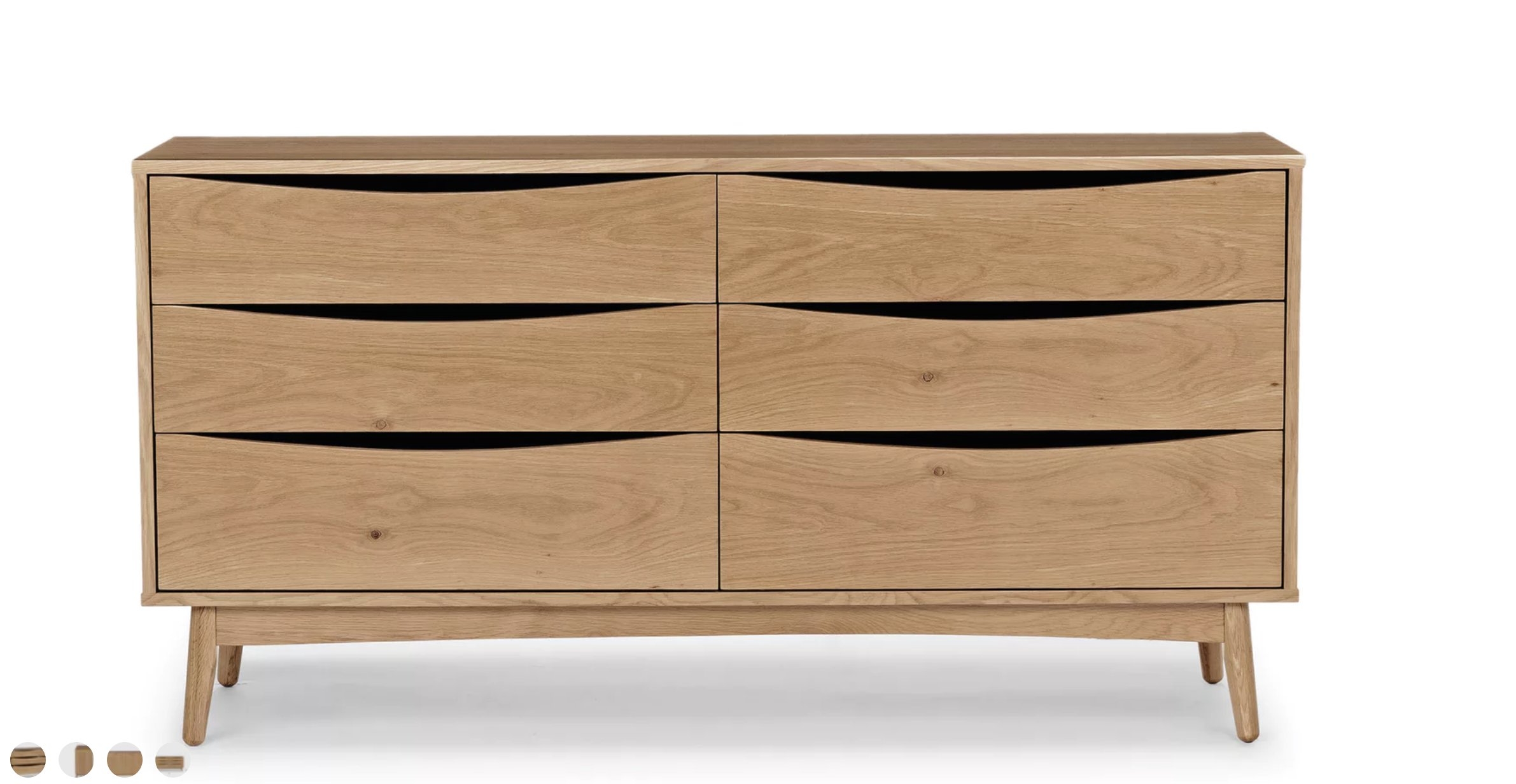 Culla 6 Drawer Dresser Oak - Image 0