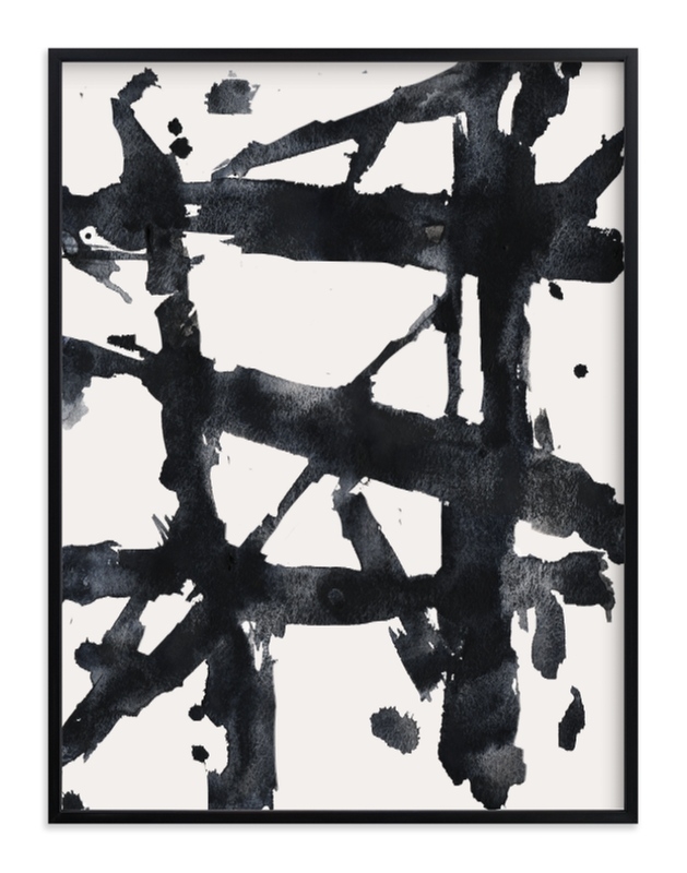 Ink Bridges - 30" x 40", black frame - Image 0