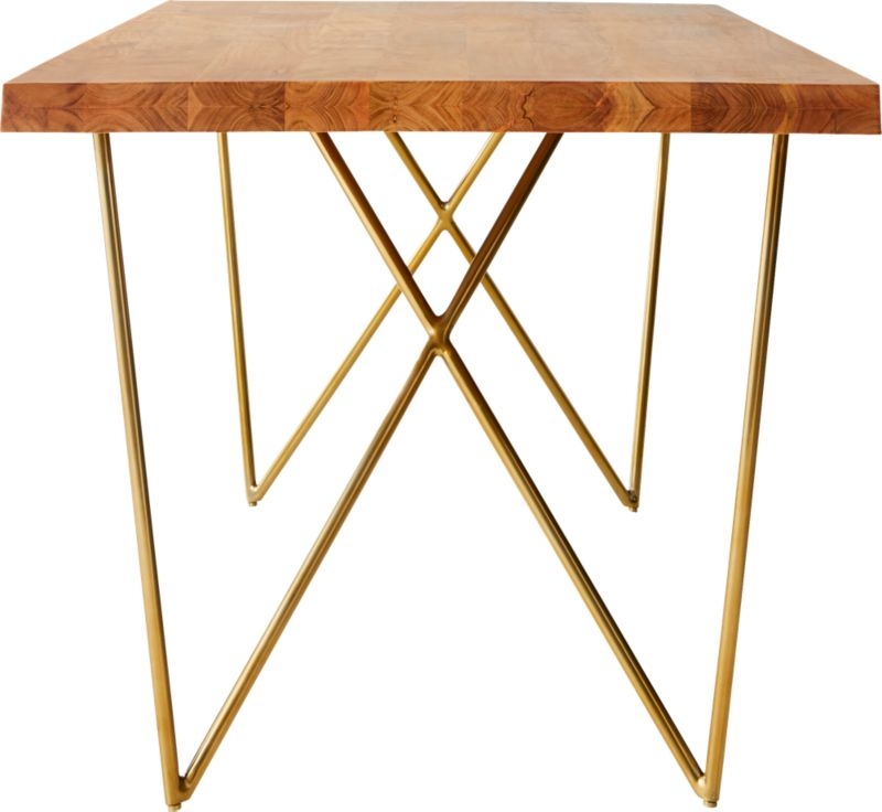 Dylan Brass Table 36"x80" - Image 3