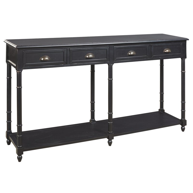 Saunders Console Table, Black - Image 0