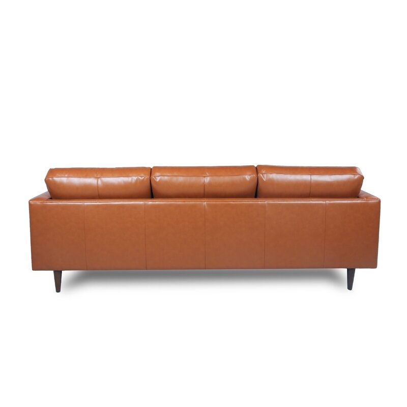 Bickford 101" Wide Genuine Leather Reversible Sofa & Chaise - Image 6