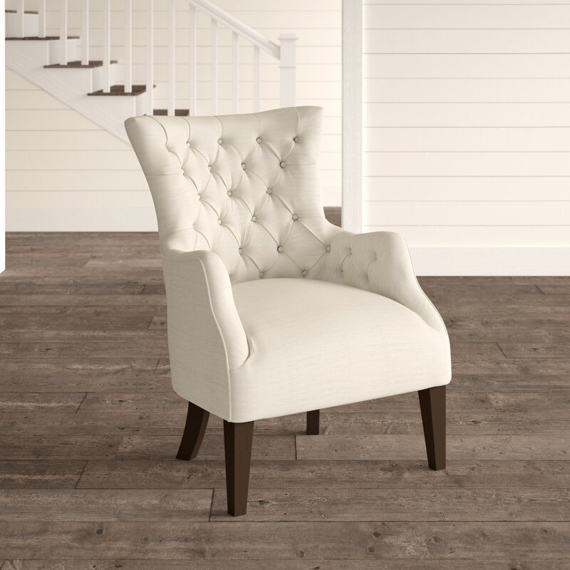 Steelton 30.25" W Tufted Wingback Chair - Image 0
