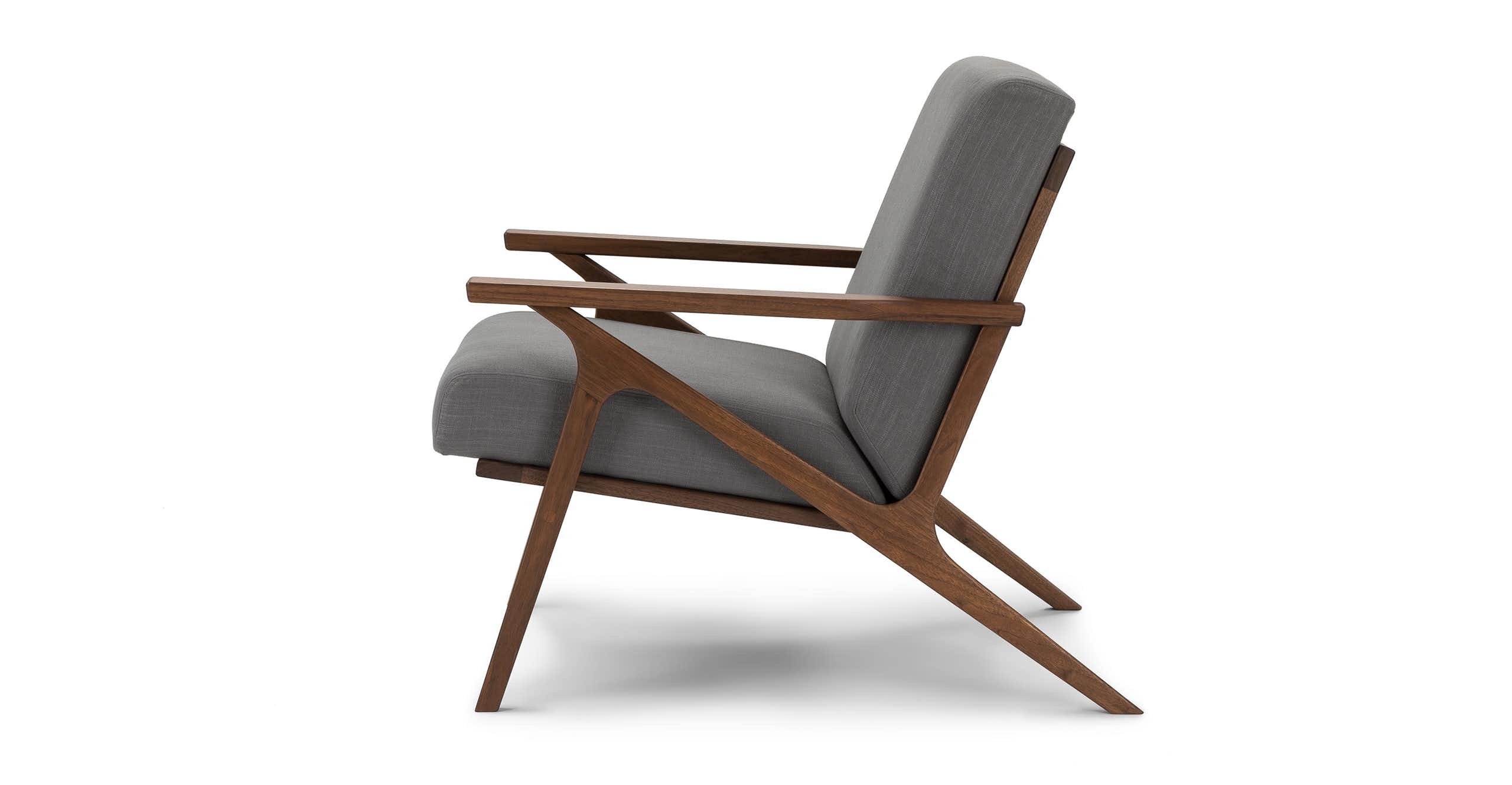 Otio Thunder Gray Lounge Chair - Image 1