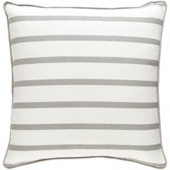 Glyph Striped Pillow, Gray, 18" x 18" - Image 0
