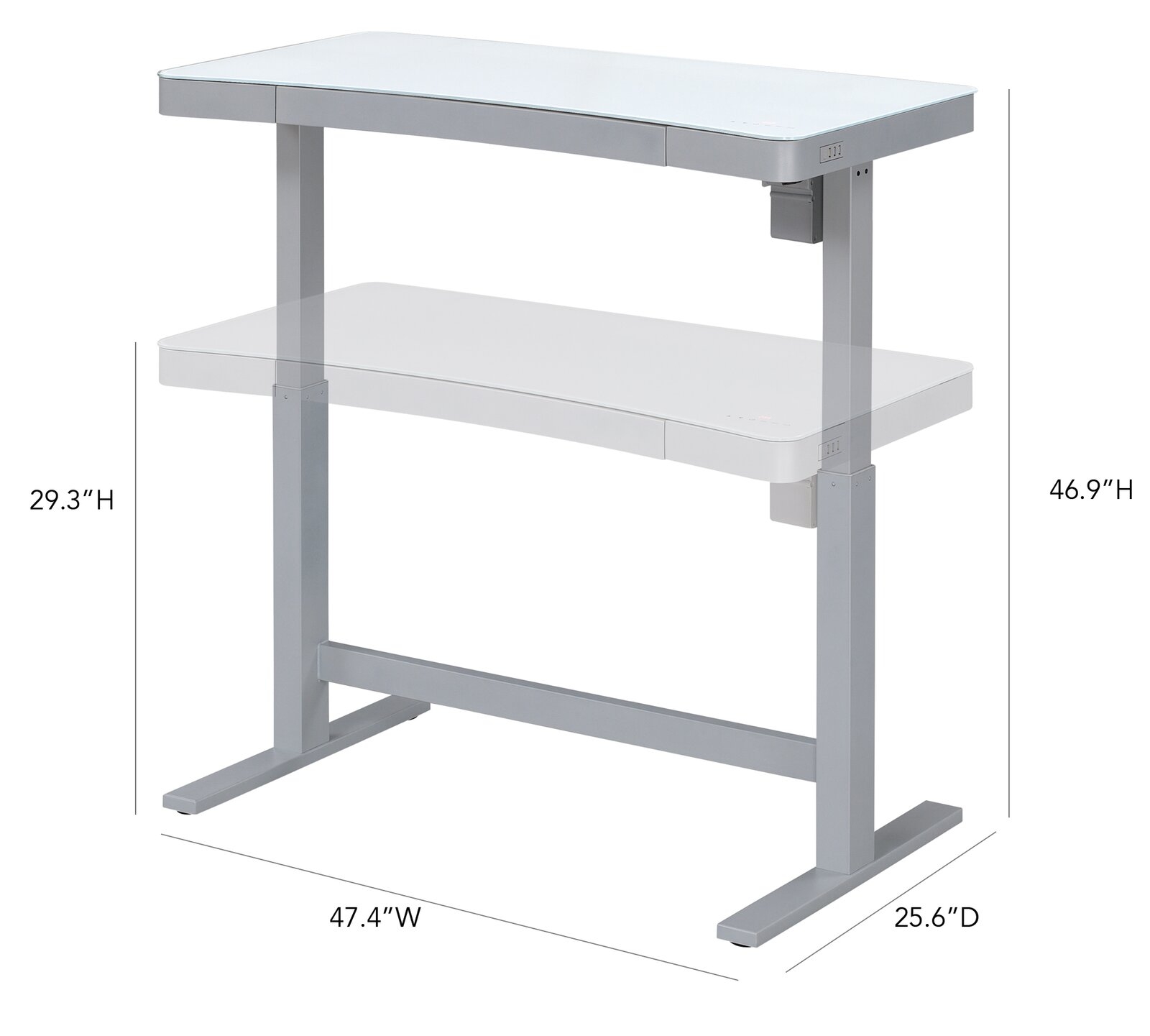 Babin Height Adjustable Standing Desk - Image 3