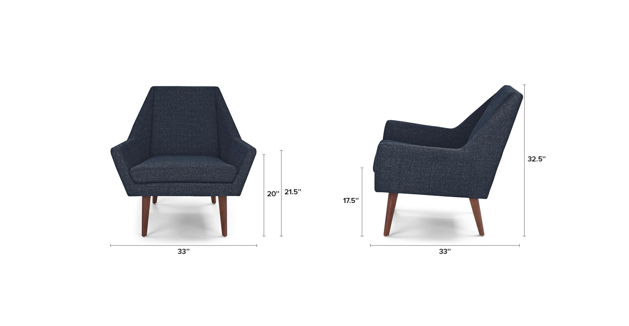 Angle Denim Blue Chair - Image 5