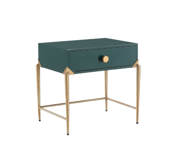 Camryn Green Lacquer Side Table - Image 0