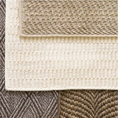 WICKER NATURAL SAND WOVEN RUG - 10x14 - Image 1