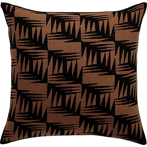 18" CHAPPANA COPPER PILLOW WITH FEATHER-DOWN INSERT - Image 1