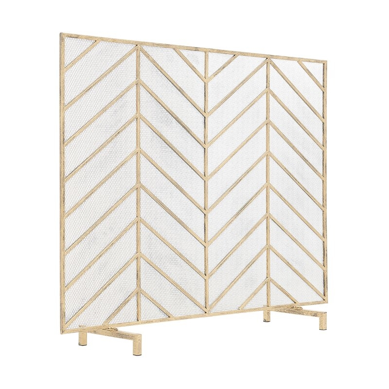 Single Panel Fireplace Screen - Image 1