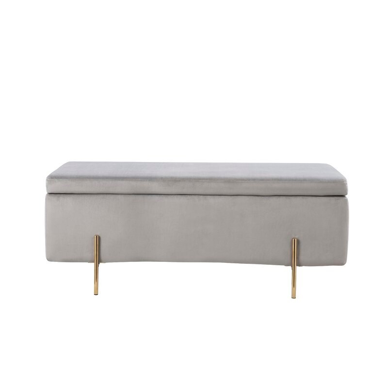 Reames Upholstered Flip Top Storage Bench - Image 0