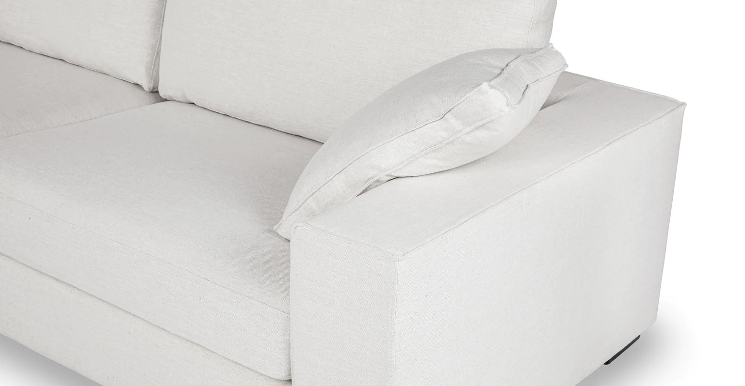 Sitka - Quartz White Sofa - Image 2