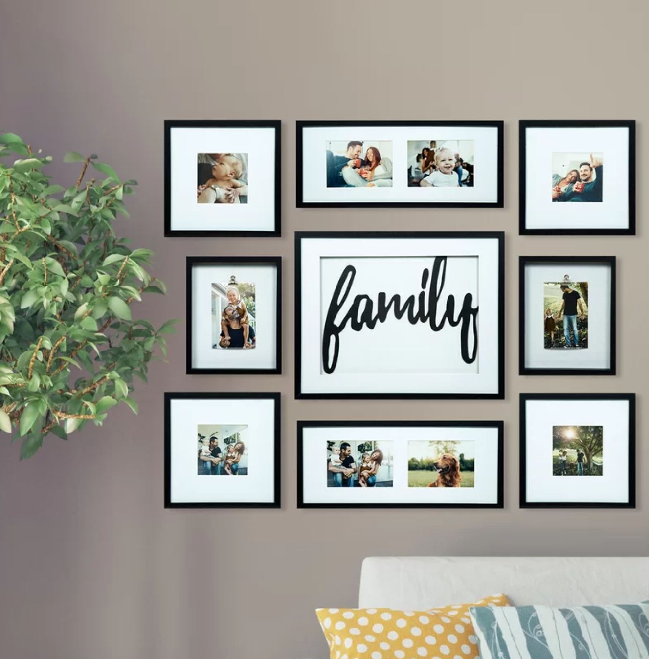 Spoffo 9 Piece Family Decor Picture Frame Set - Image 1
