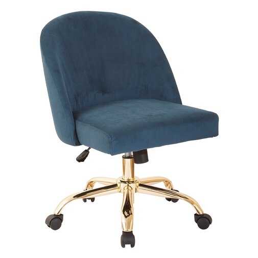 Ave Six Mid-Back Task Chair in Azure - Image 1