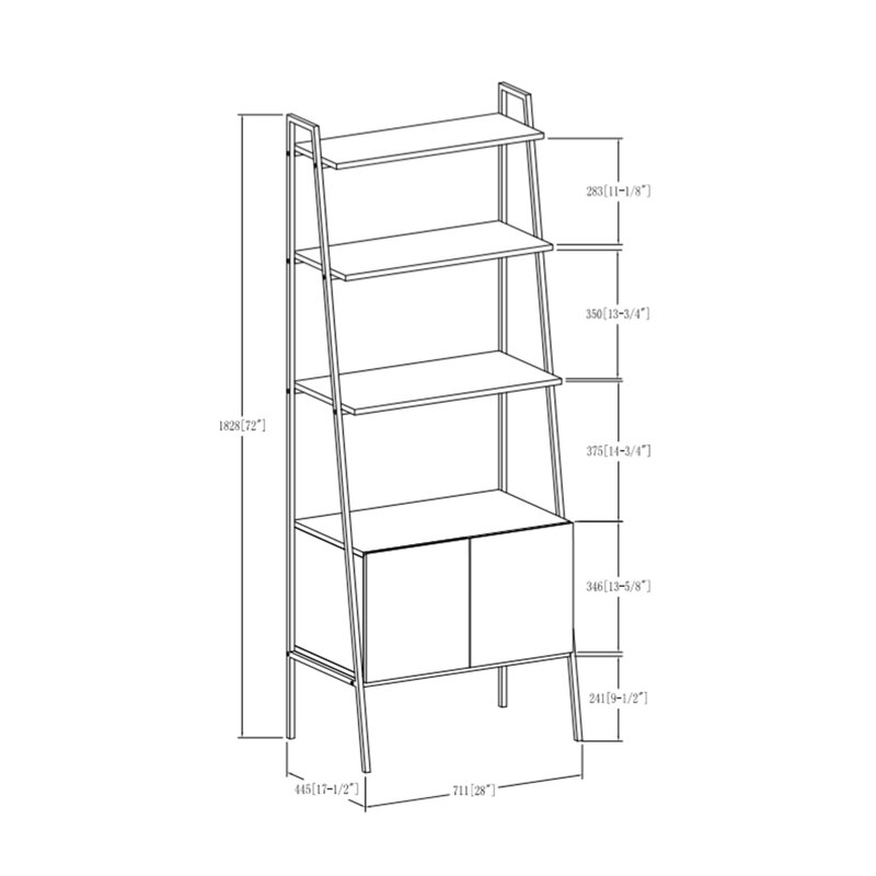 Caldwell Ladder Bookcase - Reclaimed Barnwood - Image 2