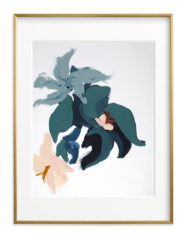 Modern Abstract Floral art print - Image 0