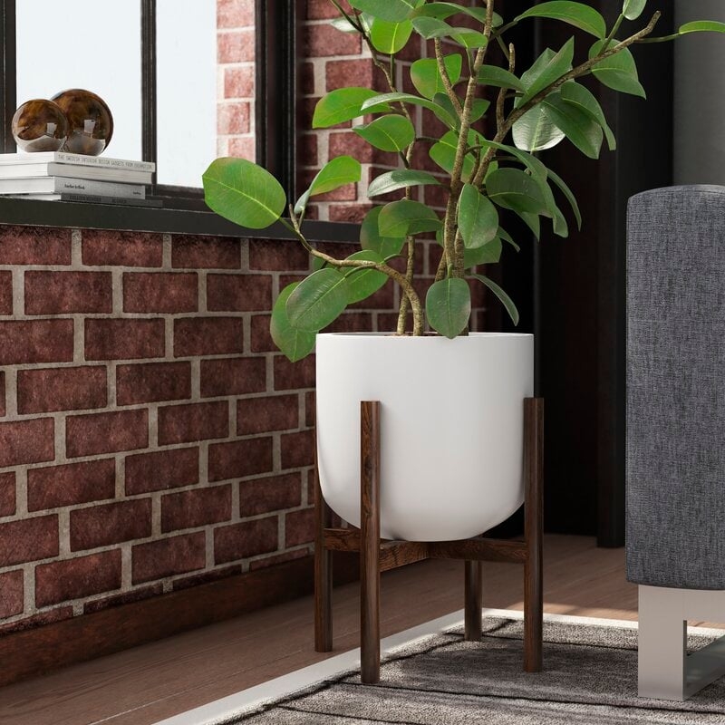 Lower West Side Fiber Clay Pot Planter - Image 1