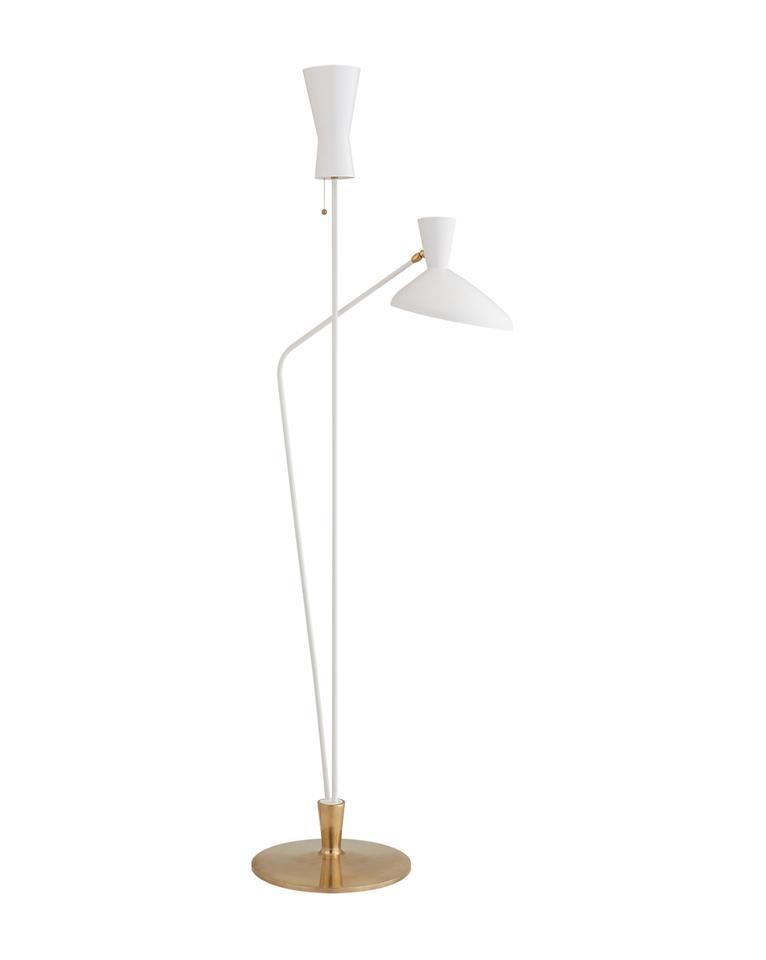 AUSTEN DUAL FUNCTION FLOOR LAMP - MATTE WHITE - Image 0