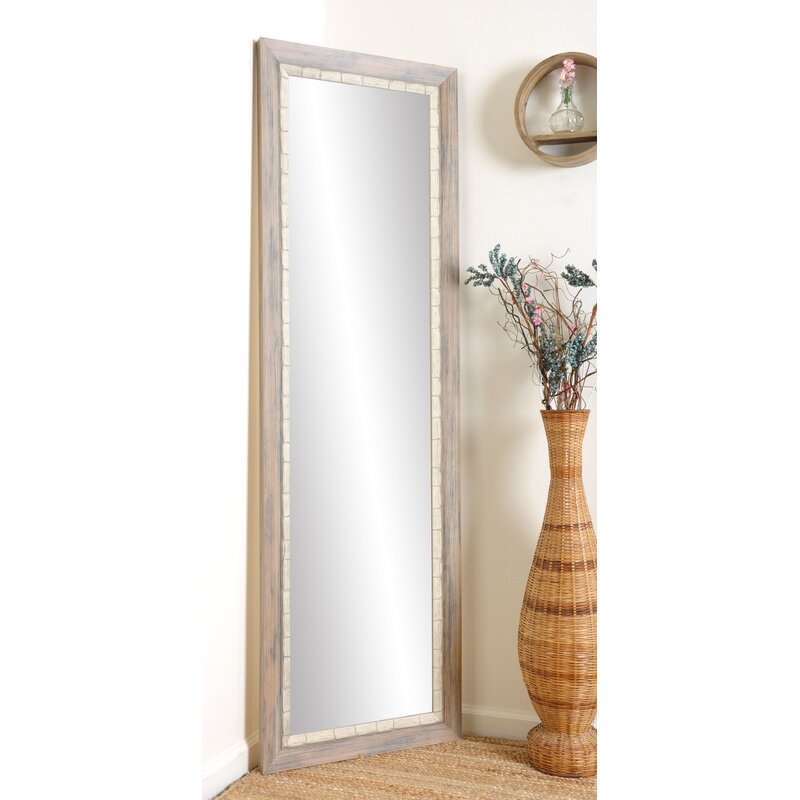 Matsumoto Weathered Distressed Full Length Wall Mirror - Image 1