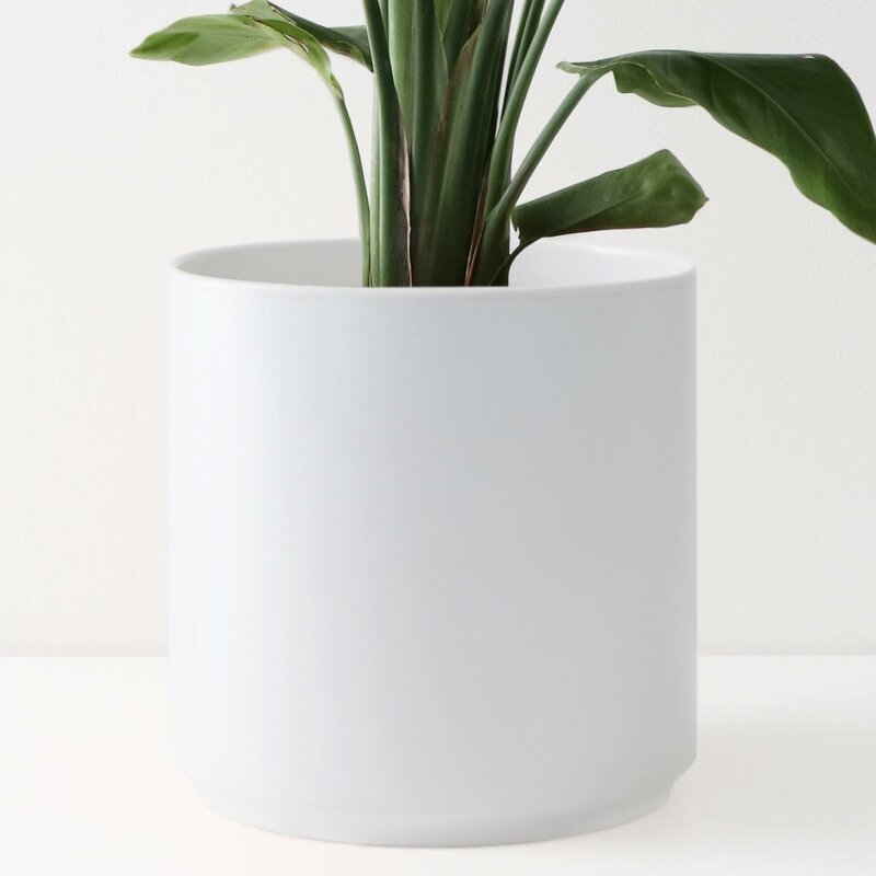 Peach & Pebble Modern Porcelain Pot Plante - Image 0