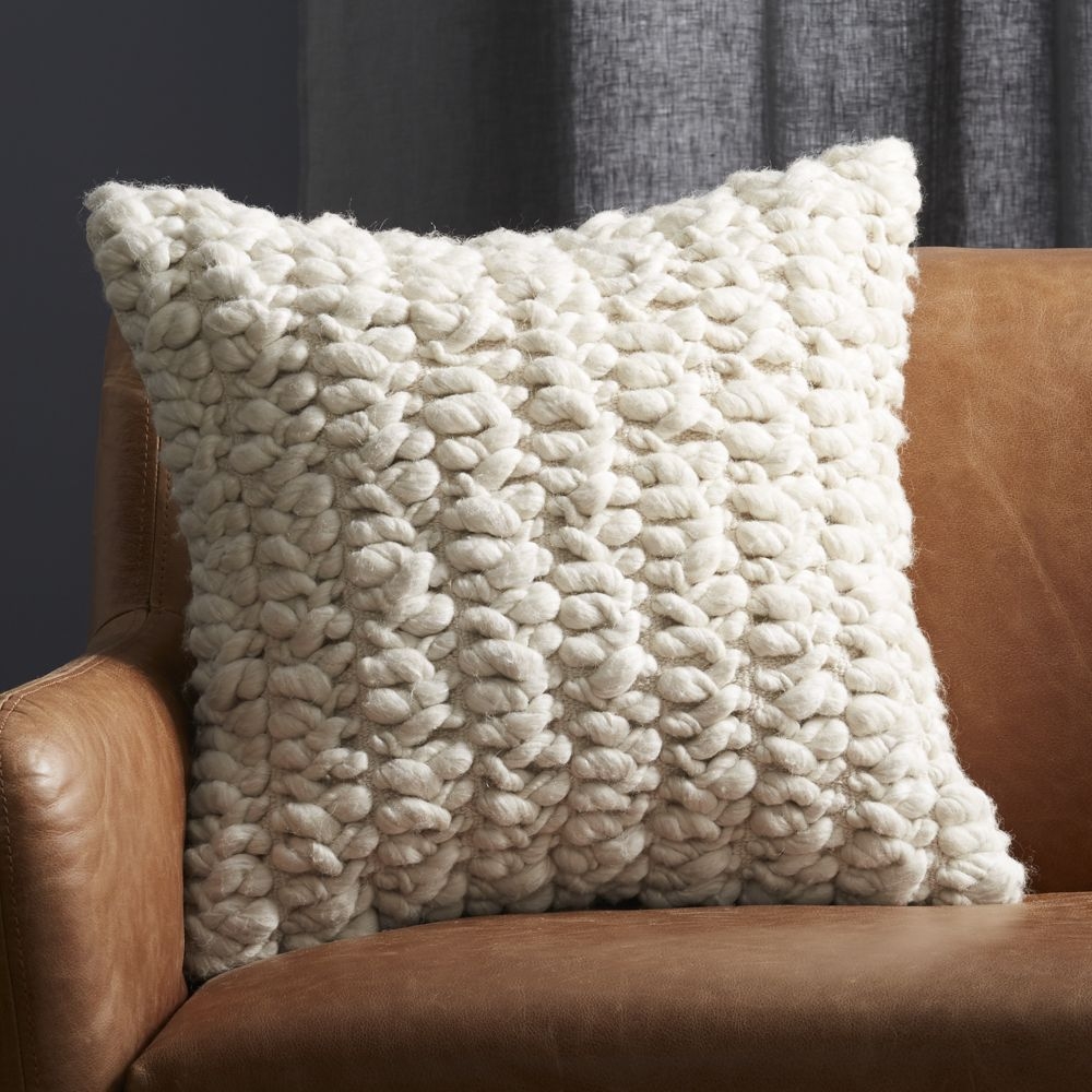 20" Tillie Wool Pillow with Down-Alternative Insert - Image 0