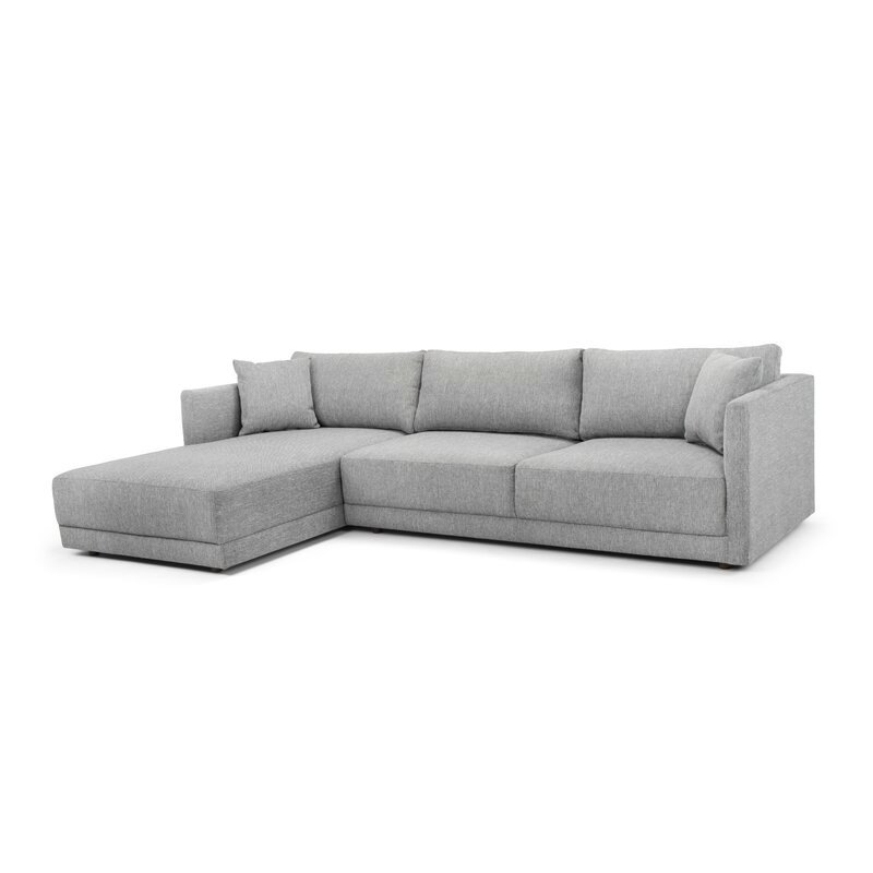 116.14" Wide Sectional / Gray - Left Hand Facing - Image 1