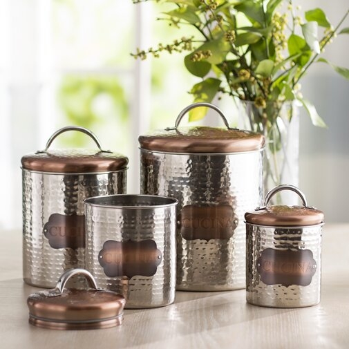 4 Piece Kitchen Canister Set - Image 0
