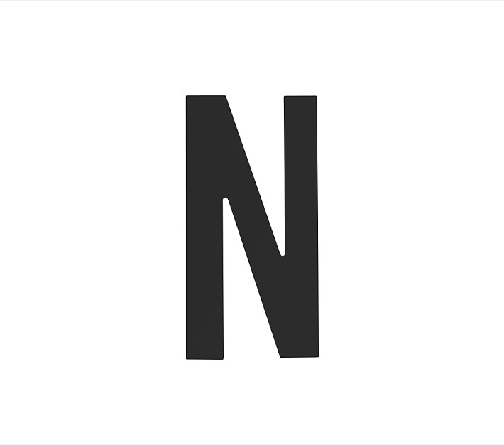 Modern Letter N Black - Image 0